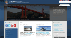 Desktop Screenshot of calcofi.org