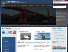 Tablet Screenshot of calcofi.org